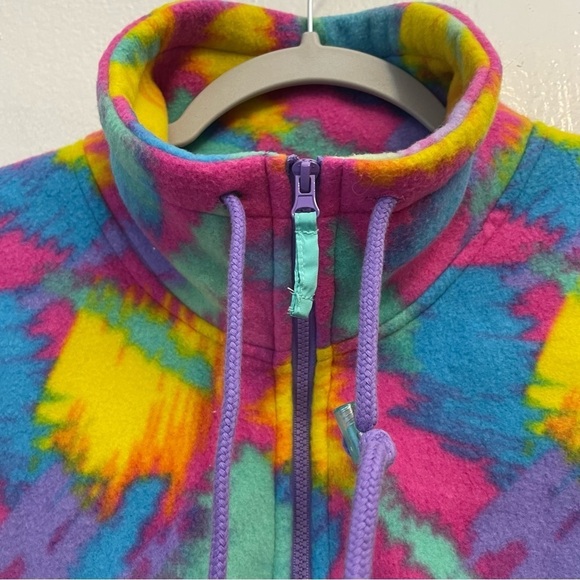 Zumiez Alab Retro Colorful Neon Arcade Carpet
Half Zip Up Collar Fleece Jacket - Picture 4 of 11
